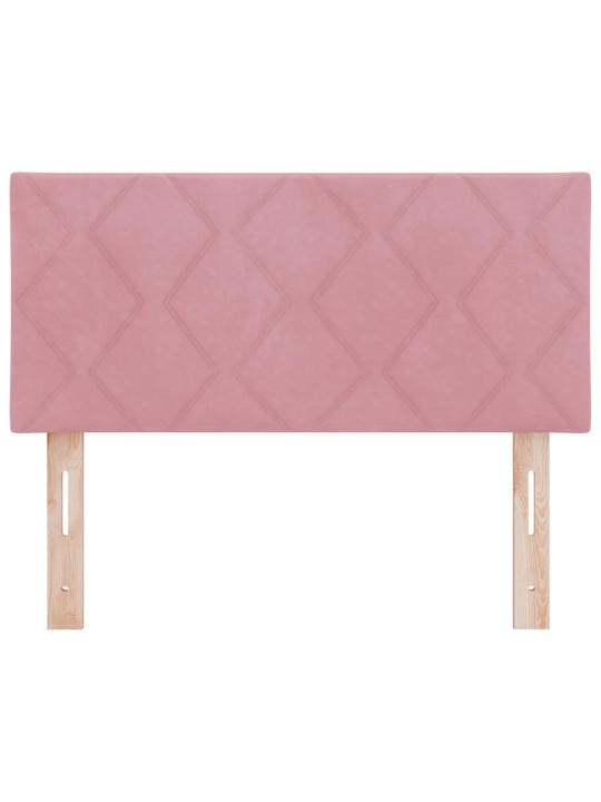 LED gultas galvgalis ar LED sloksnes lukturiem rozā 90 cm samts