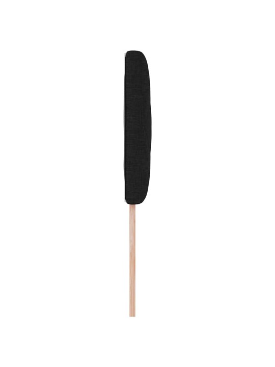 Galvgalis ar led sloksnes lukturiem melna 100 cm audums