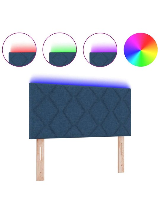 Galvgalis ar led sloksnes lukturiem zila 100 cm audums