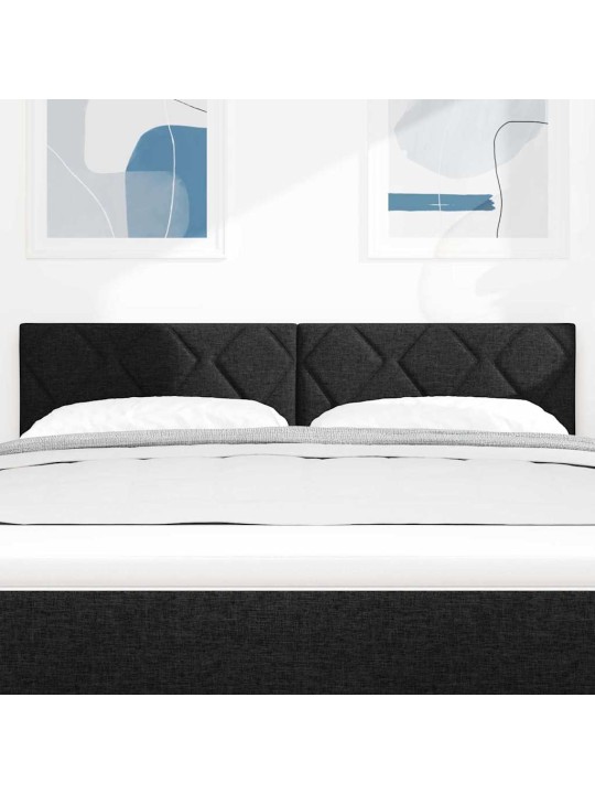 Galvgalis ar led sloksnes lukturiem melna 144 cm audums