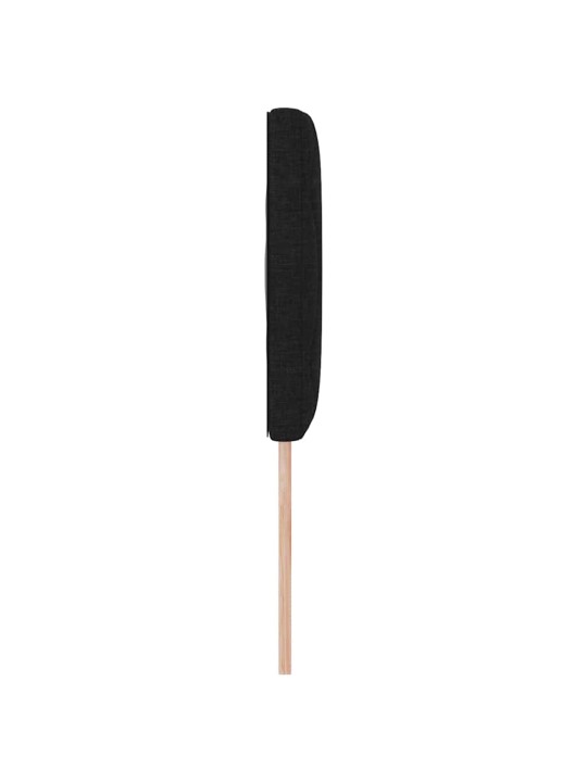 Galvgalis ar led sloksnes lukturiem melna 144 cm audums