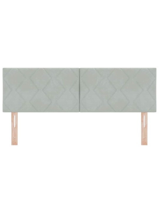 Led gultas galvgalis geometric gaiši pelēka 144 cm samts