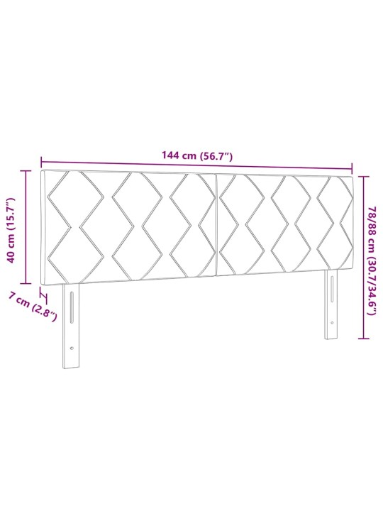 Led gultas galvgalis geometric gaiši pelēka 144 cm samts