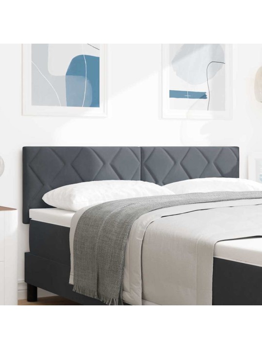 Led gultas galvgalis geometric tumši pelēka 160 cm samts