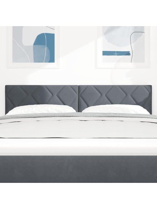 Led gultas galvgalis geometric tumši pelēka 160 cm samts