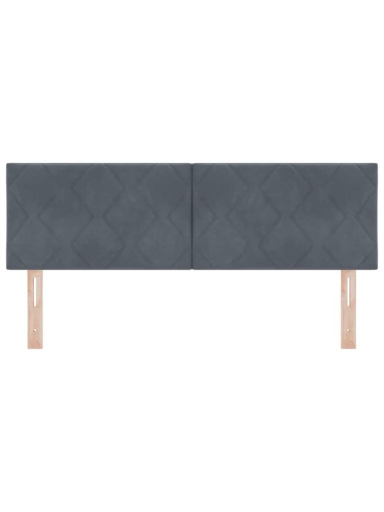 Led gultas galvgalis geometric tumši pelēka 160 cm samts