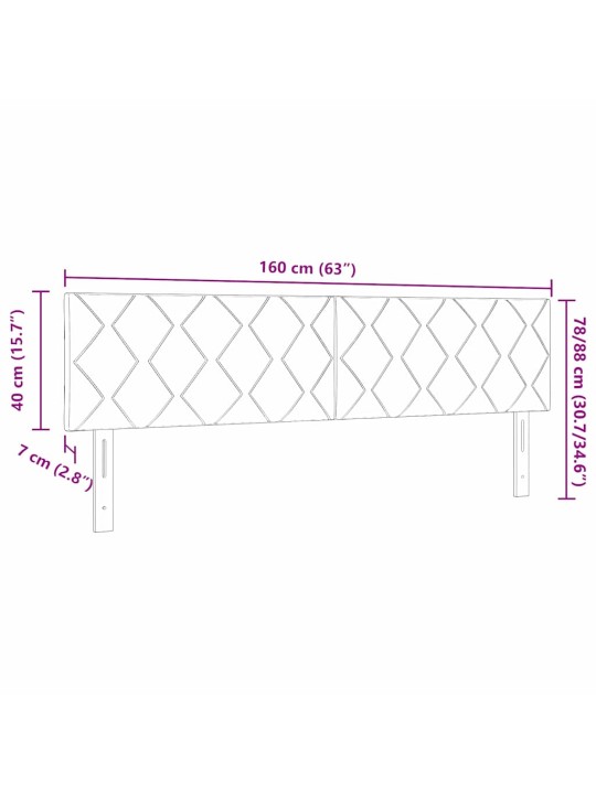 Led gultas galvgalis geometric manuāls melna 160 cm samts