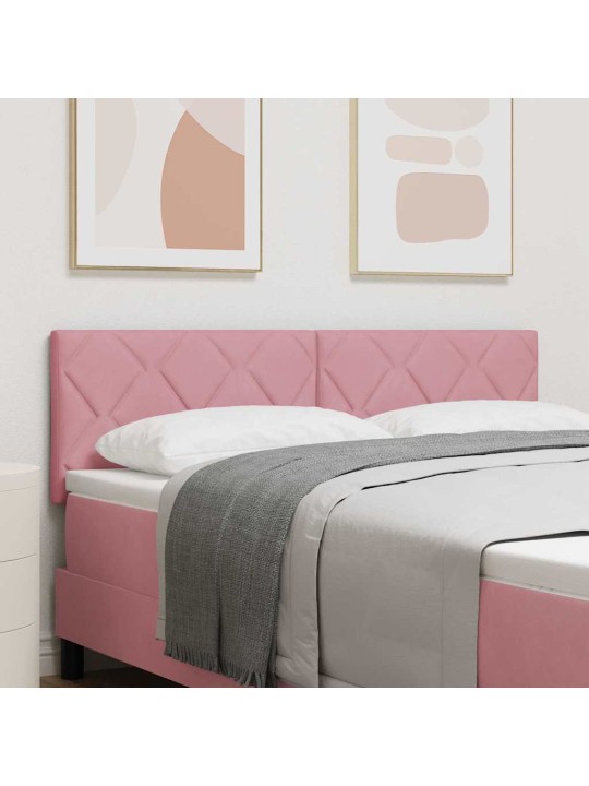 LED gultas galvgalis geometric manuāls rozā 160 cm samts