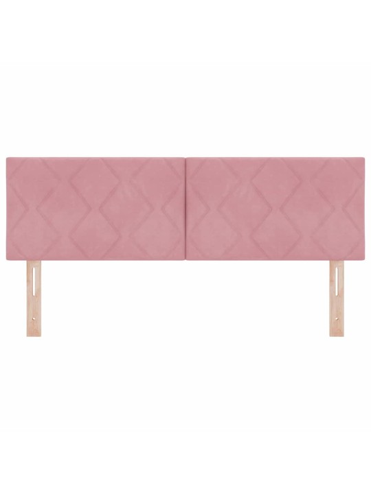 LED gultas galvgalis geometric manuāls rozā 160 cm samts
