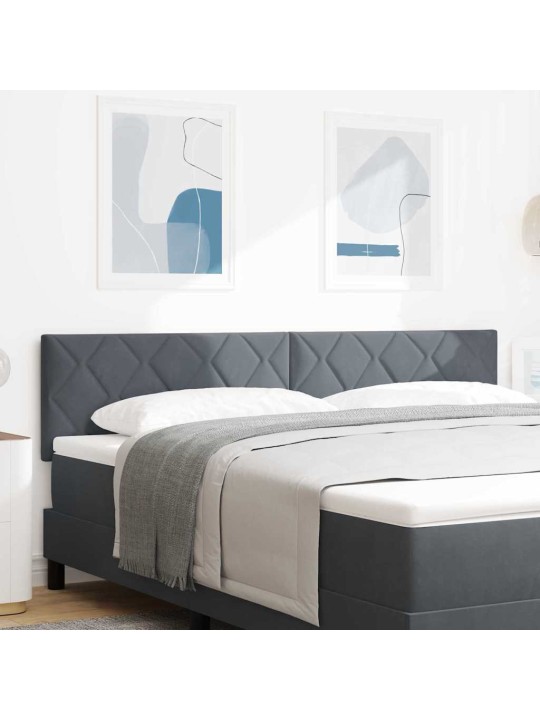 Led gultas galvgalis geometric tumši pelēka 180 cm samts