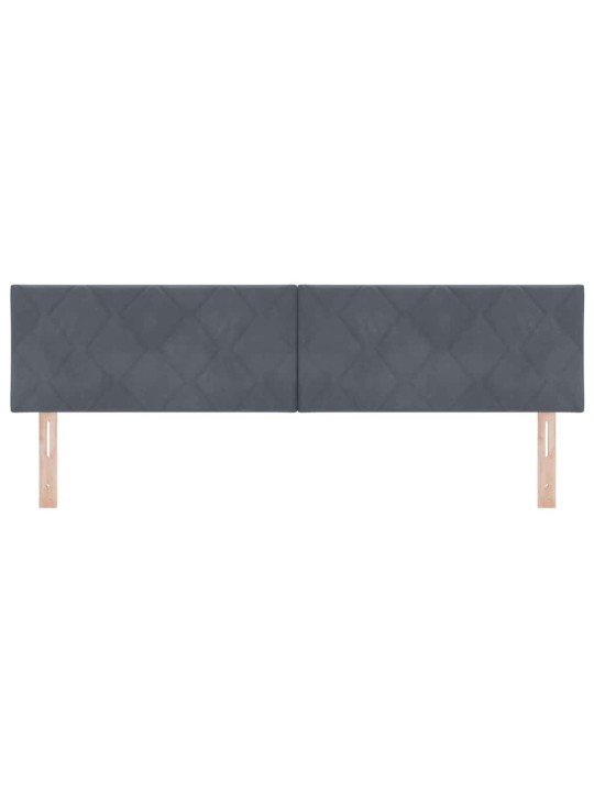 Led gultas galvgalis geometric tumši pelēka 180 cm samts