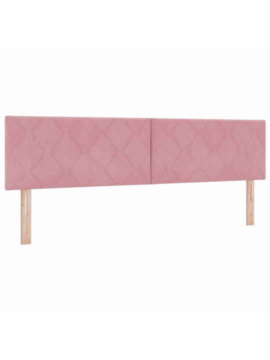 LED gultas galvgalis geometric manuāls rozā 180 cm samts