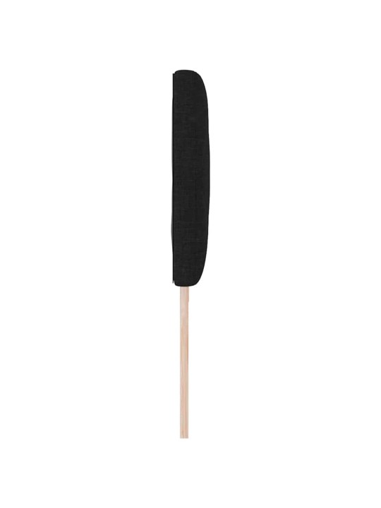 Galvgalis ar led sloksnes lukturiem melna 200 cm audums