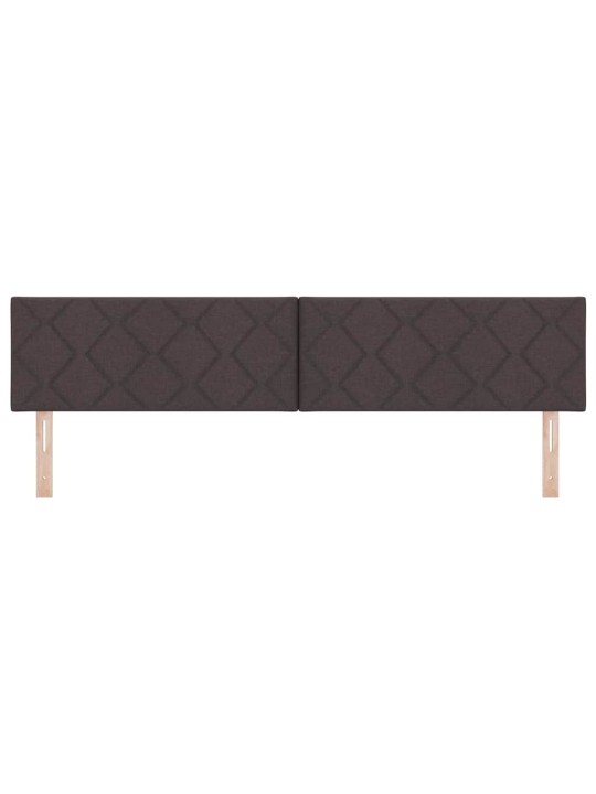 Galvgalis ar led sloksnes lukturiem brūna 200 cm audums