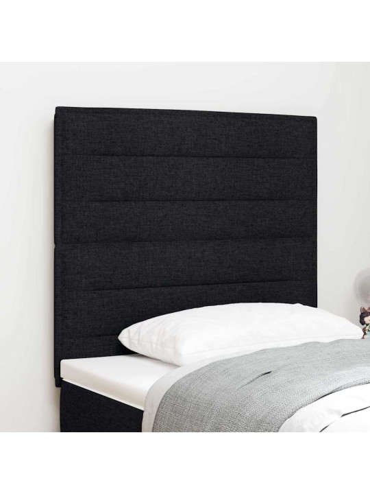 LED gultas galva ar LED sloksnes lukturiem melna 100 cm audums