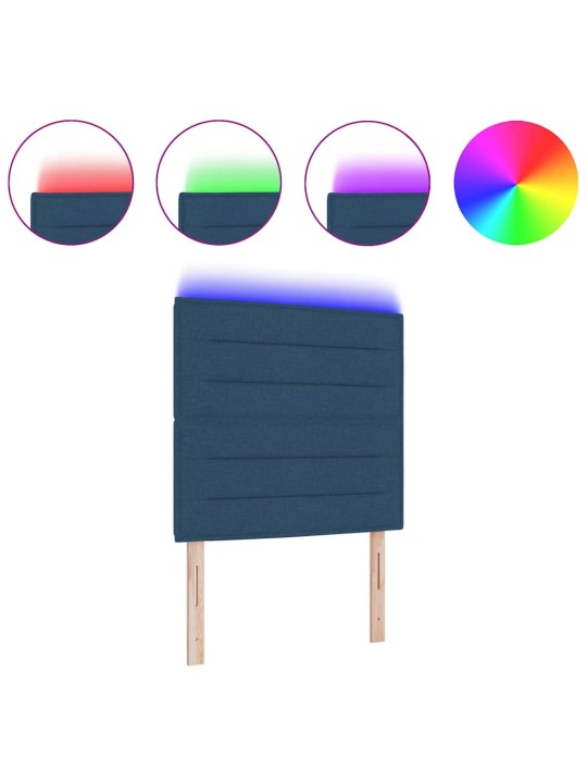 Led gultas galva ar led sloksnes lukturiem zila 100 cm audums