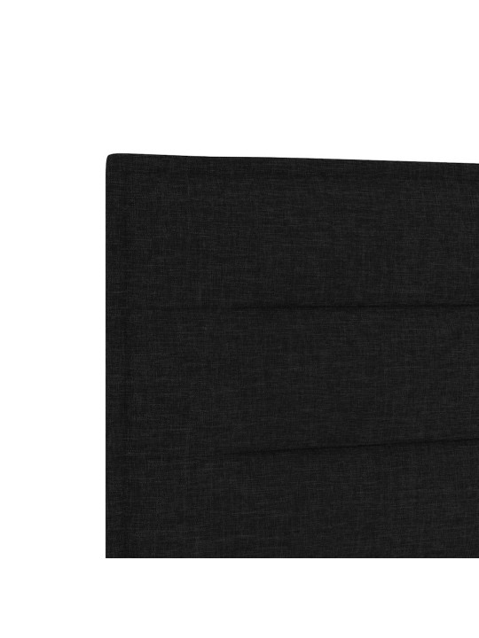 LED gultas galva ar LED sloksnes lukturiem melna 200 cm audums
