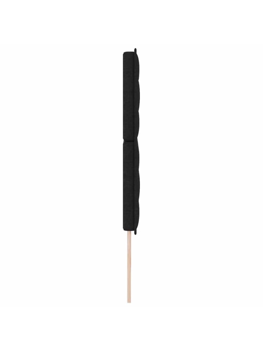LED gultas galva ar LED sloksnes lukturiem melna 200 cm audums