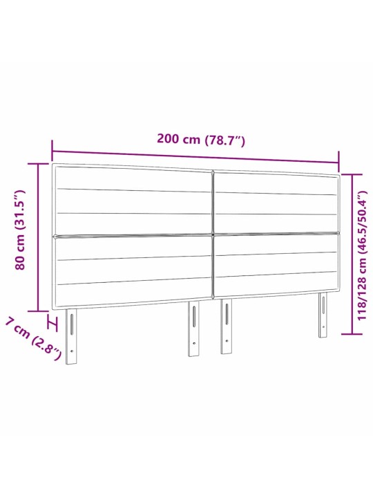 Led gultas galva ar led sloksnes lukturiem zila 200 cm audums