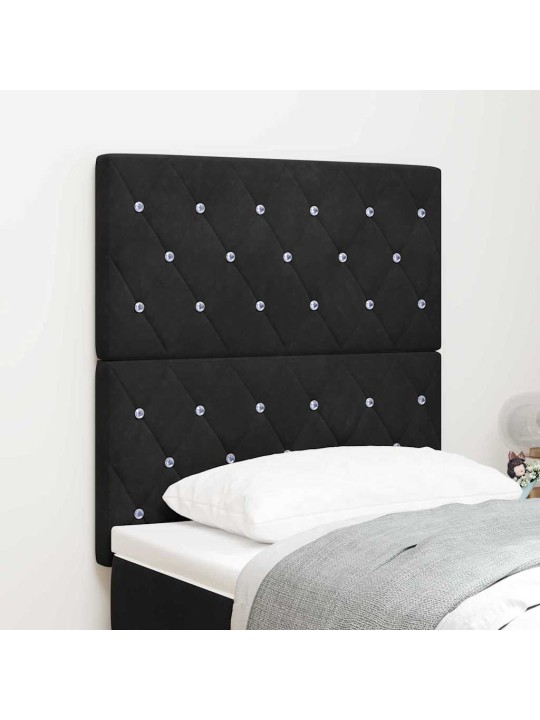 LED gultas galvgalis argyle ar galvas klāju melna 80 cm samts