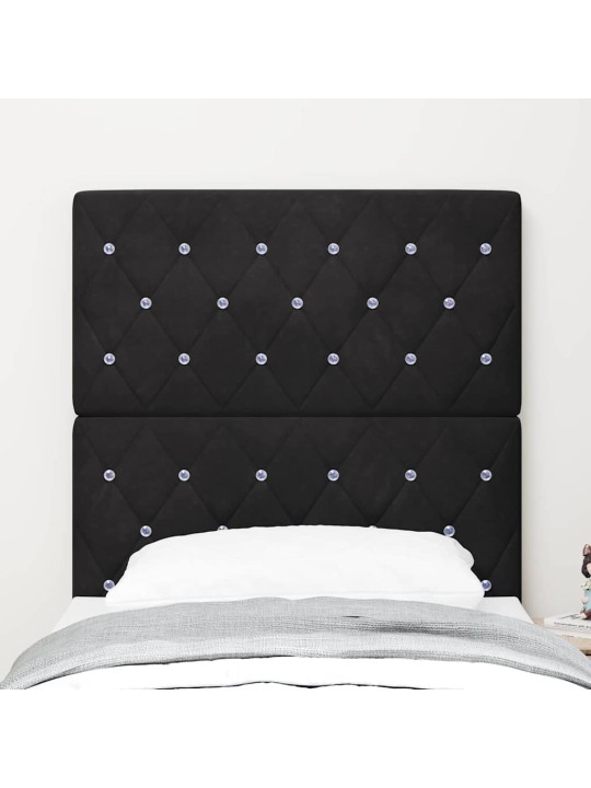 LED gultas galvgalis argyle ar galvas klāju melna 80 cm samts
