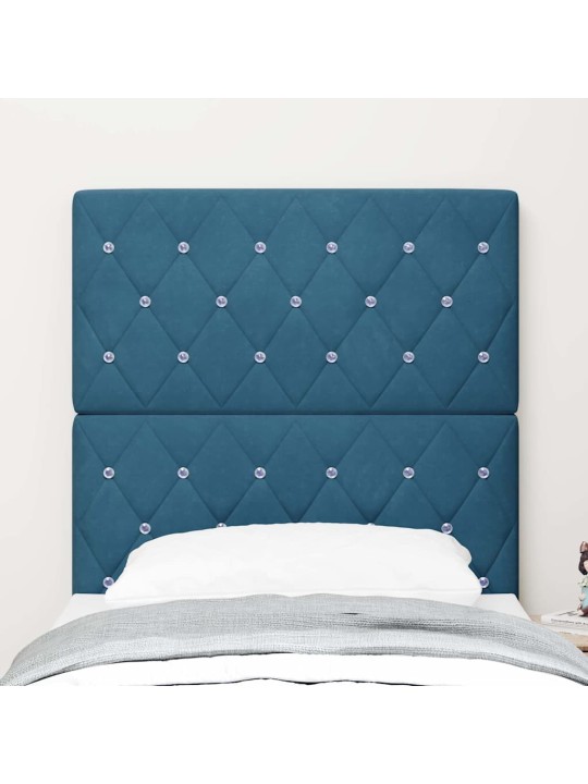 Led gultas galvgalis argyle manuāls tumši zila 80 cm samts
