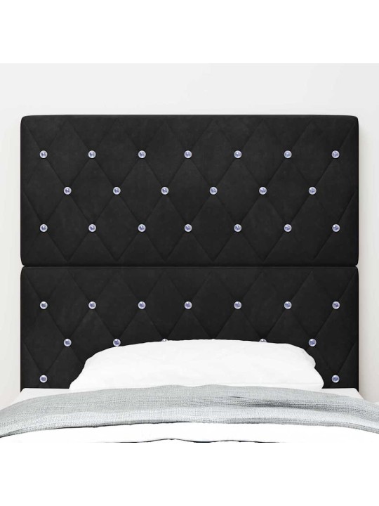 LED gultas galvgalis argyle ar galvas klāju melna 90 cm samts