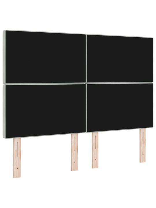 LED gultas galvgalis argyle manuāls gaiši pelēka 144 cm samts
