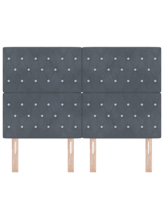 Led gultas galva rombu raksts tumši pelēks 80 cm samts