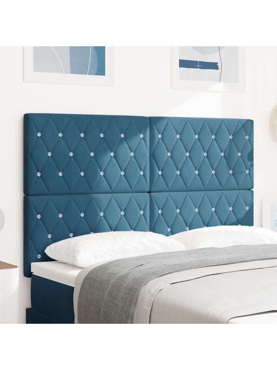 Led gultas galvgalis argyle manuāls tumši zila 144 cm samts