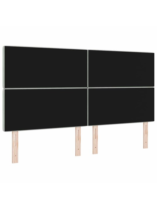 LED gultas galvgalis argyle manuāls gaiši pelēka 90 cm samts
