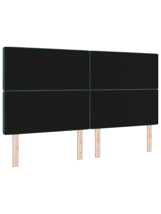 LED gultas galvgalis argyle manuāls tumši zaļa 90 cm samts