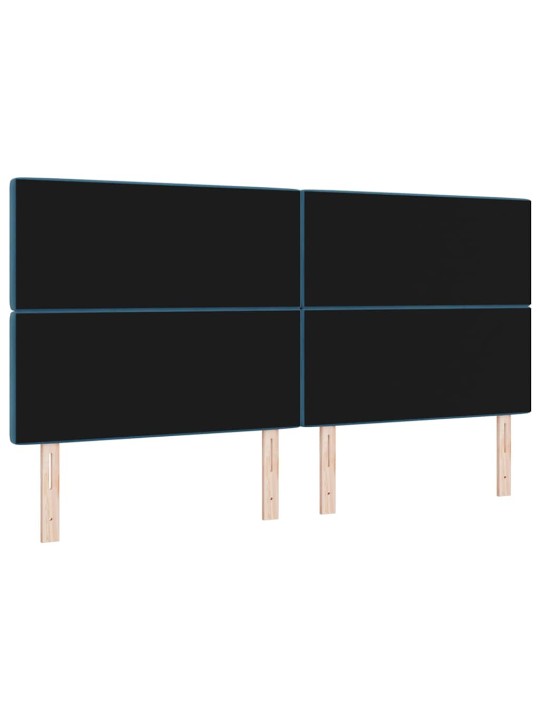 Led gultas galvgalis argyle manuāls tumši zila 100 cm samts