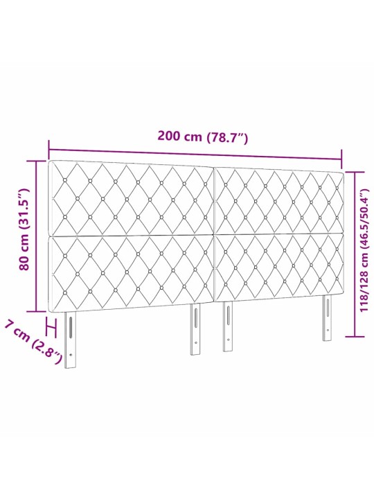 Led gultas galvgalis argyle manuāls tumši zila 100 cm samts