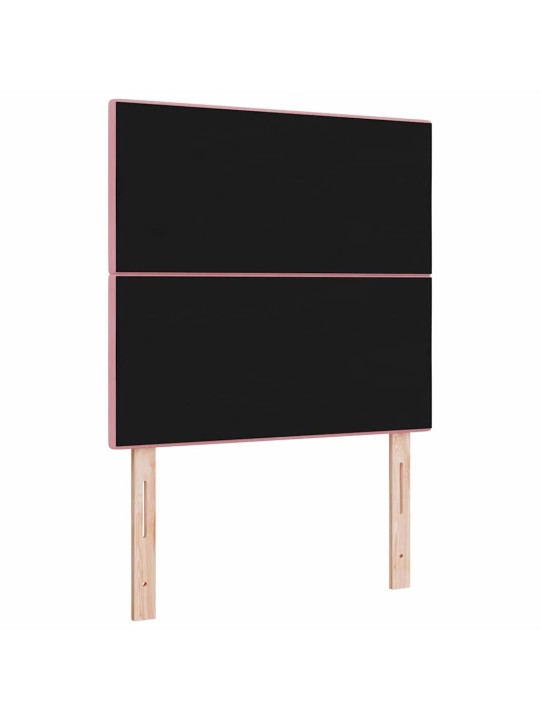 Galvgalis ar led sloksnes lukturiem regulējams rozā 90 cm samts