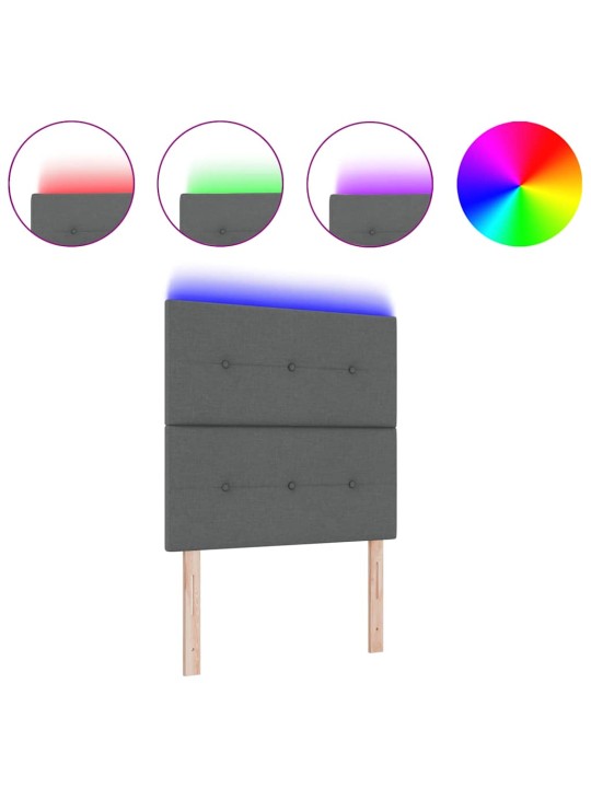 Led gultas galvgalis ar galvas klāju tumši pelēks 100 cm audums