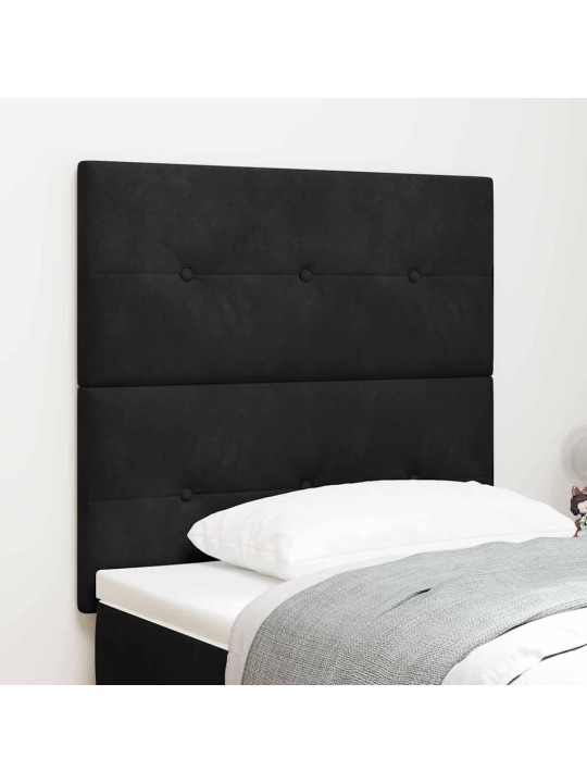 Galvgalis ar led sloksnes lukturiem melna 100 cm samts