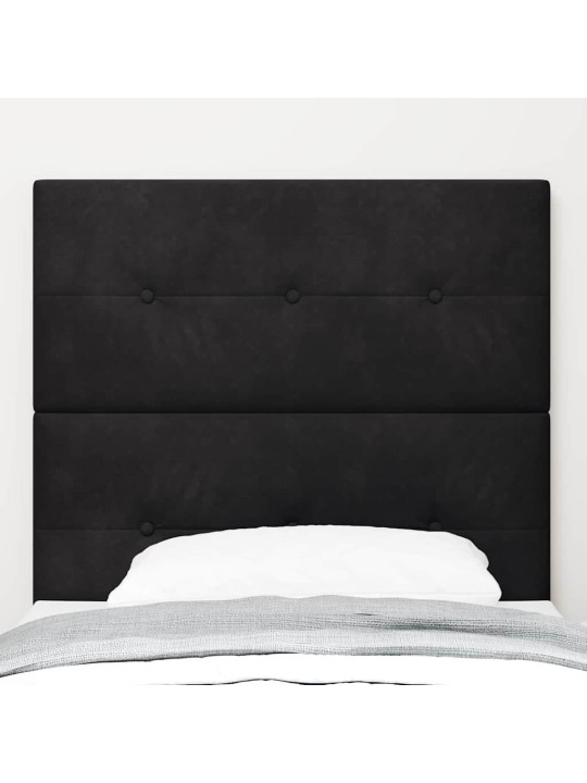 Galvgalis ar led sloksnes lukturiem melna 100 cm samts
