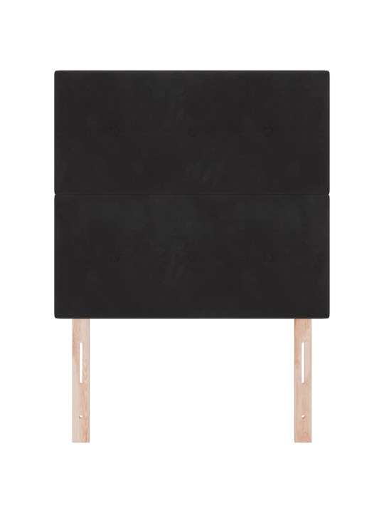 Galvgalis ar led sloksnes lukturiem melna 100 cm samts