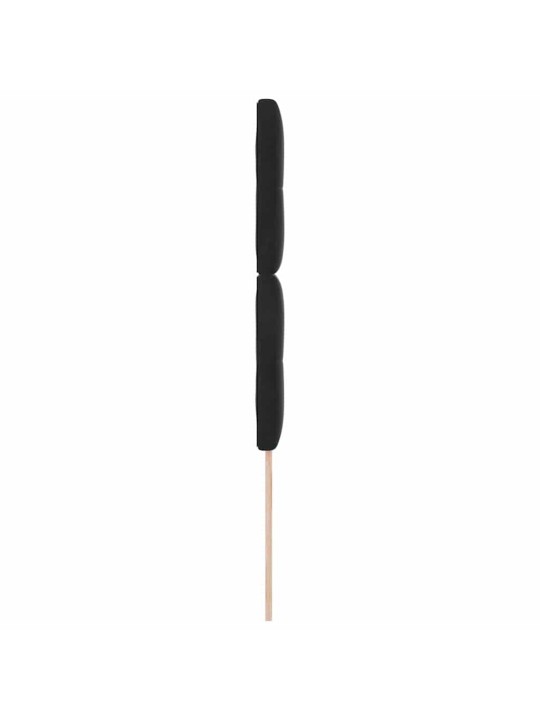 Galvgalis ar led sloksnes lukturiem melna 100 cm samts