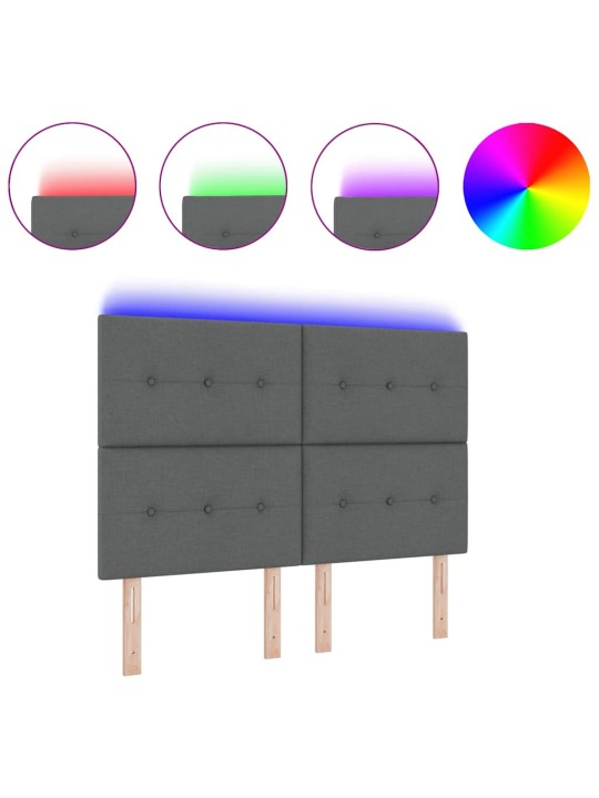 Led gultas galvgalis ar galvas klāju tumši pelēks 160 cm audums