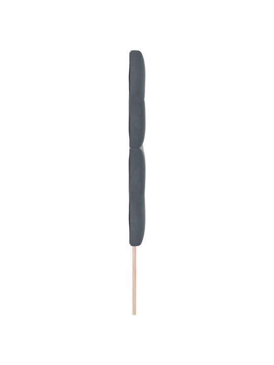 Galvgalis ar led sloksnes lukturiem pelēka 80 cm samts