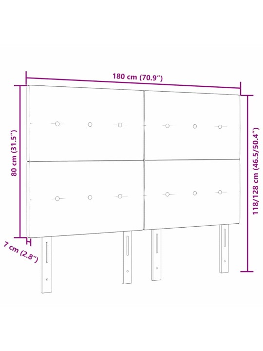 Led gultas galvgalis ar galvas klāju tumši brūna 180 cm audums