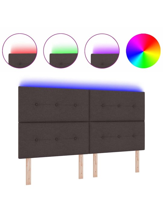 Led gultas galvgalis ar galvas klāju tumši brūna 180 cm audums