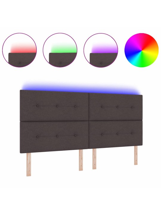 Led gultas galvgalis ar galvas klāju tumši brūna 200 cm audums