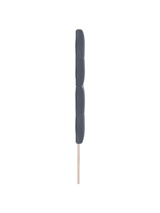 Galvgalis ar led sloksnes lukturiem pelēka 100 cm samts
