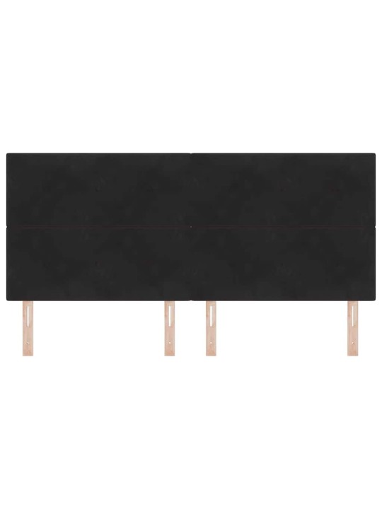 Galvgalis ar led sloksnes lukturiem melna 100 cm samts