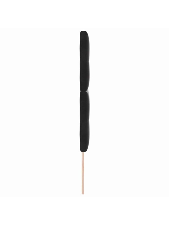 Galvgalis ar led sloksnes lukturiem melna 100 cm samts