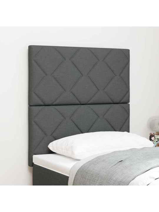 Galvgalis ar led sloksnes lukturiem pelēka 80 cm audums