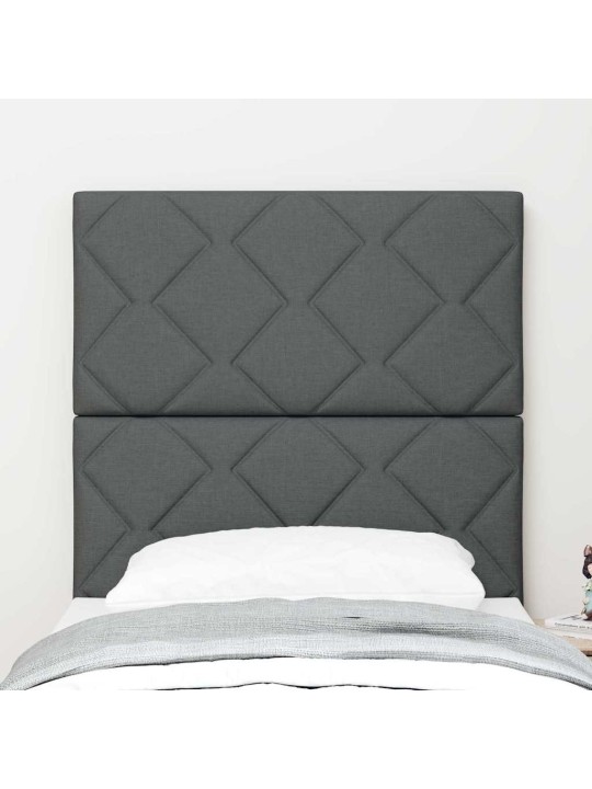 Galvgalis ar led sloksnes lukturiem pelēka 80 cm audums